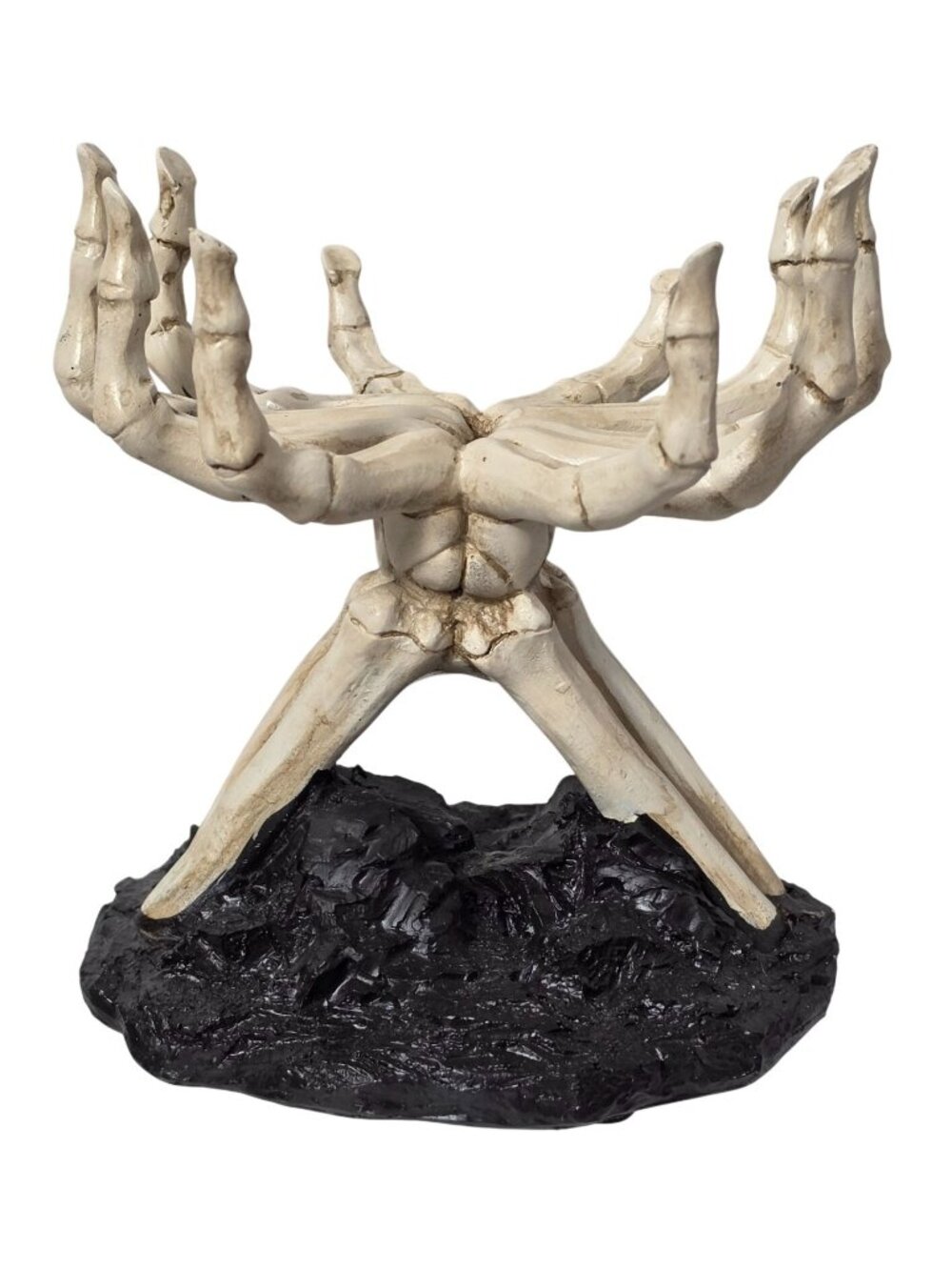 Yankee Candle Skull Hands Large Jar Holder Halloween Skeleton Decor 1648589
